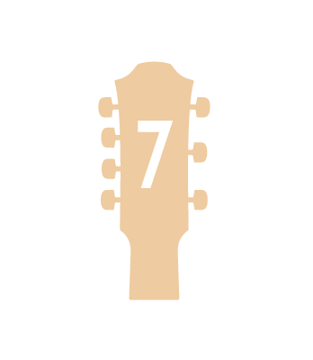 7 strunné provedení